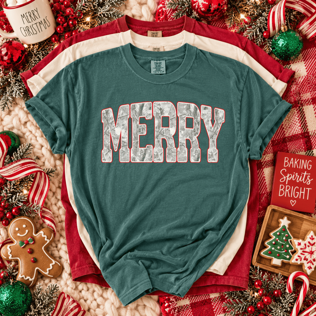 DEAL OF THE DAY - Snow Camo Merry Blue Spruce Tee (FINAL SALE) - Tees - The Red Rival