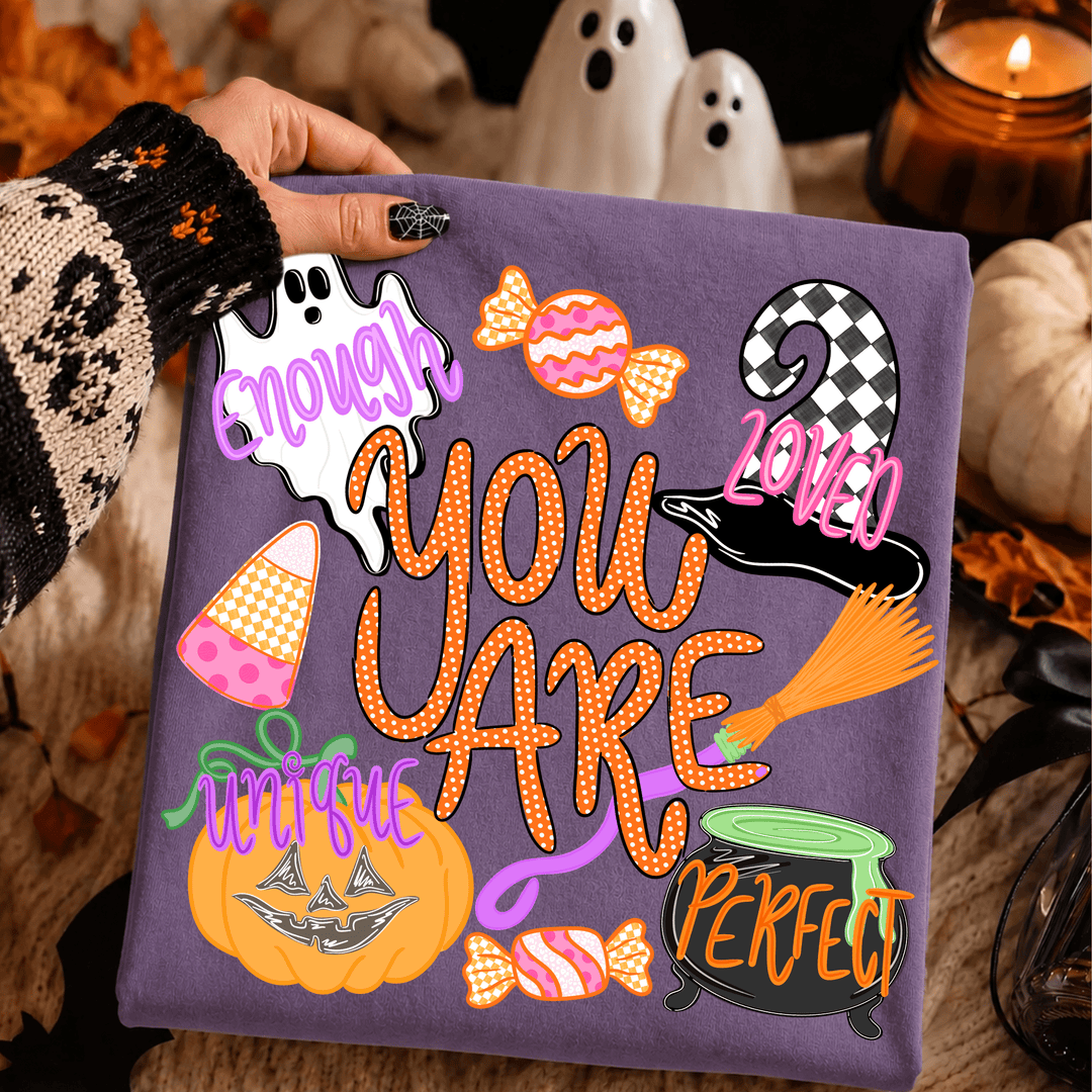 DEAL OF THE DAY - Spooky You Are Affirmations Purple Tee (FINAL SALE) - Tees - The Red Rival