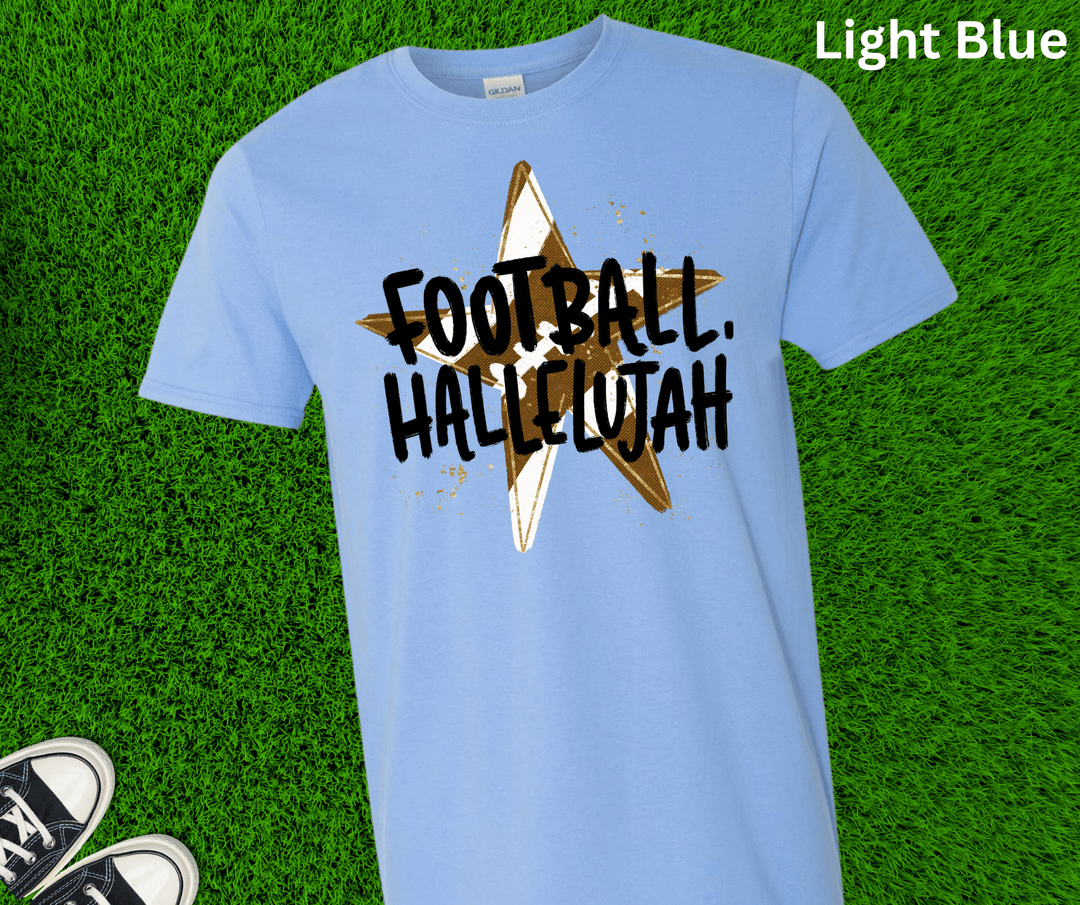 DEAL OF THE DAY - Star Football Hallelujah (Pick your tee color) (FINAL SALE) - Graphic Tee - The Red Rival