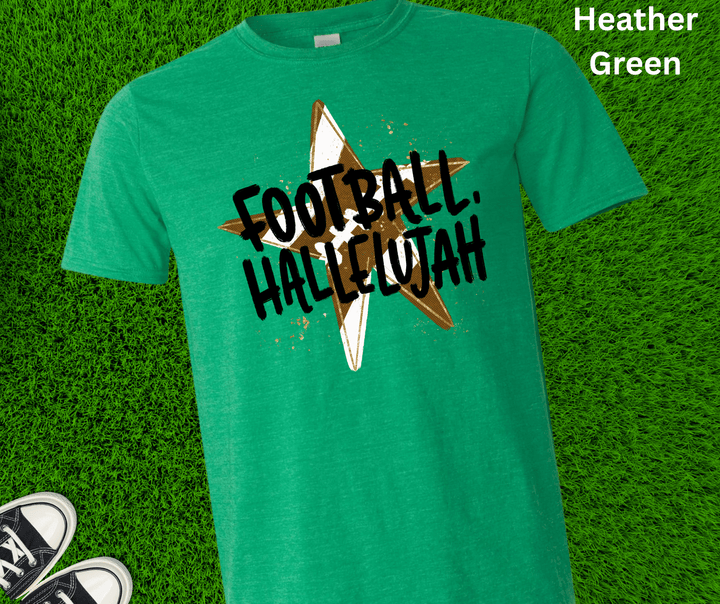 DEAL OF THE DAY - Star Football Hallelujah (Pick your tee color) (FINAL SALE) - Graphic Tee - The Red Rival