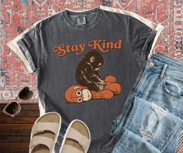 DEAL OF THE DAY - STAY KIND, Punch The Monkey - Pick Your Tee Color (FINAL SALE) - Tees - The Red Rival