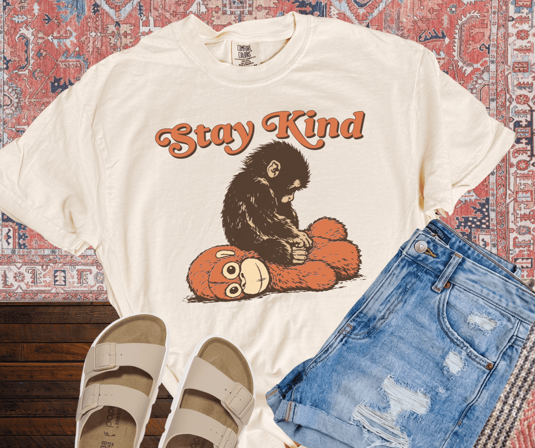 DEAL OF THE DAY - STAY KIND, Punch The Monkey - Pick Your Tee Color (FINAL SALE) - Tees - The Red Rival
