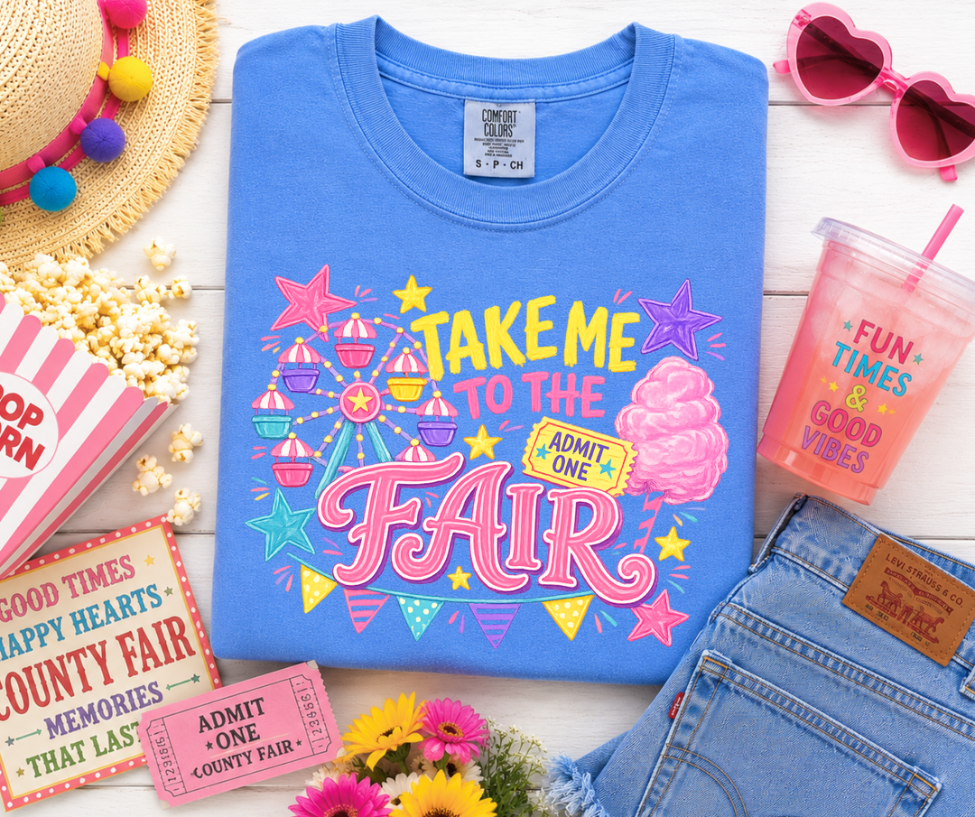 DEAL OF THE DAY - Take Me To the Fair Blue Tee (FINAL SALE) - Tees - The Red Rival