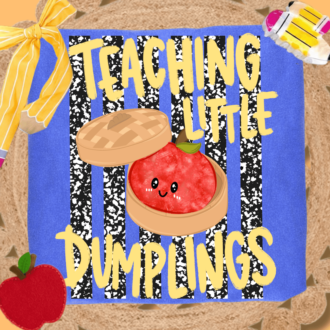 DEAL OF THE DAY - Teaching Little Dumplings Blue Tee (FINAL SALE) - Tees - The Red Rival