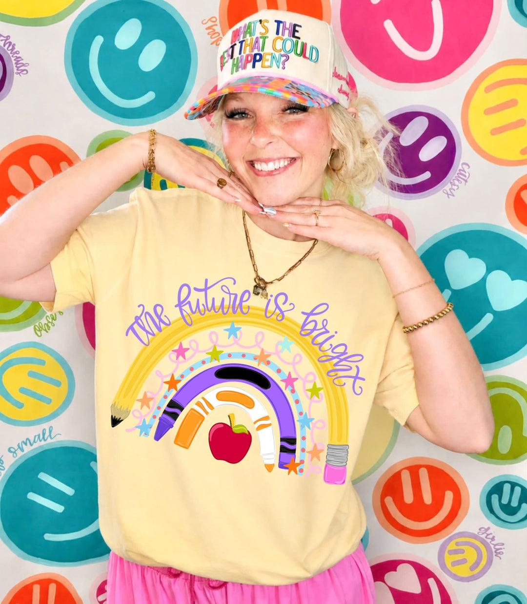 DEAL OF THE DAY - The Future is Bright Yellow Tee (FINAL SALE) - Tees - The Red Rival