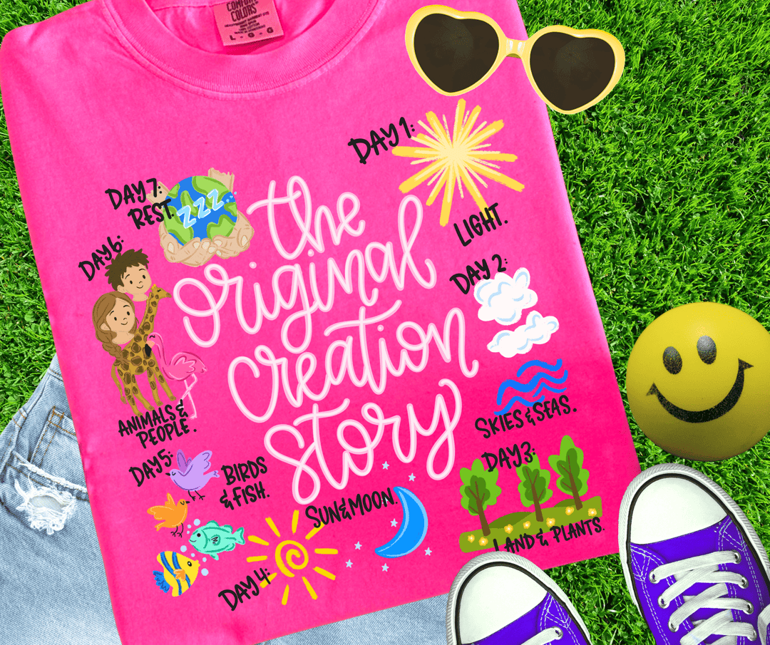 DEAL OF THE DAY - The Original Creation Story Pink Tee (FINAL SALE) - Tees - The Red Rival