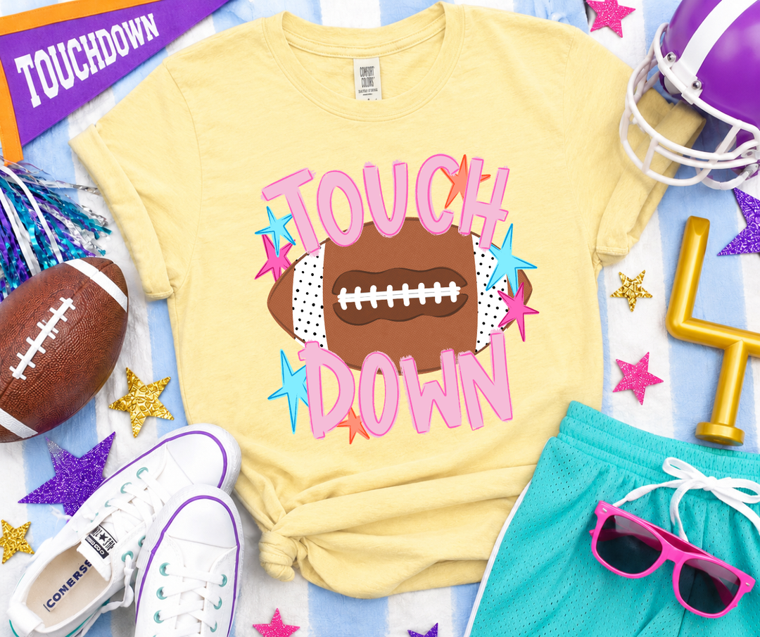 DEAL OF THE DAY - Trendy Touch Down Yellow Tee (FINAL SALE) - Graphic Tee - The Red Rival