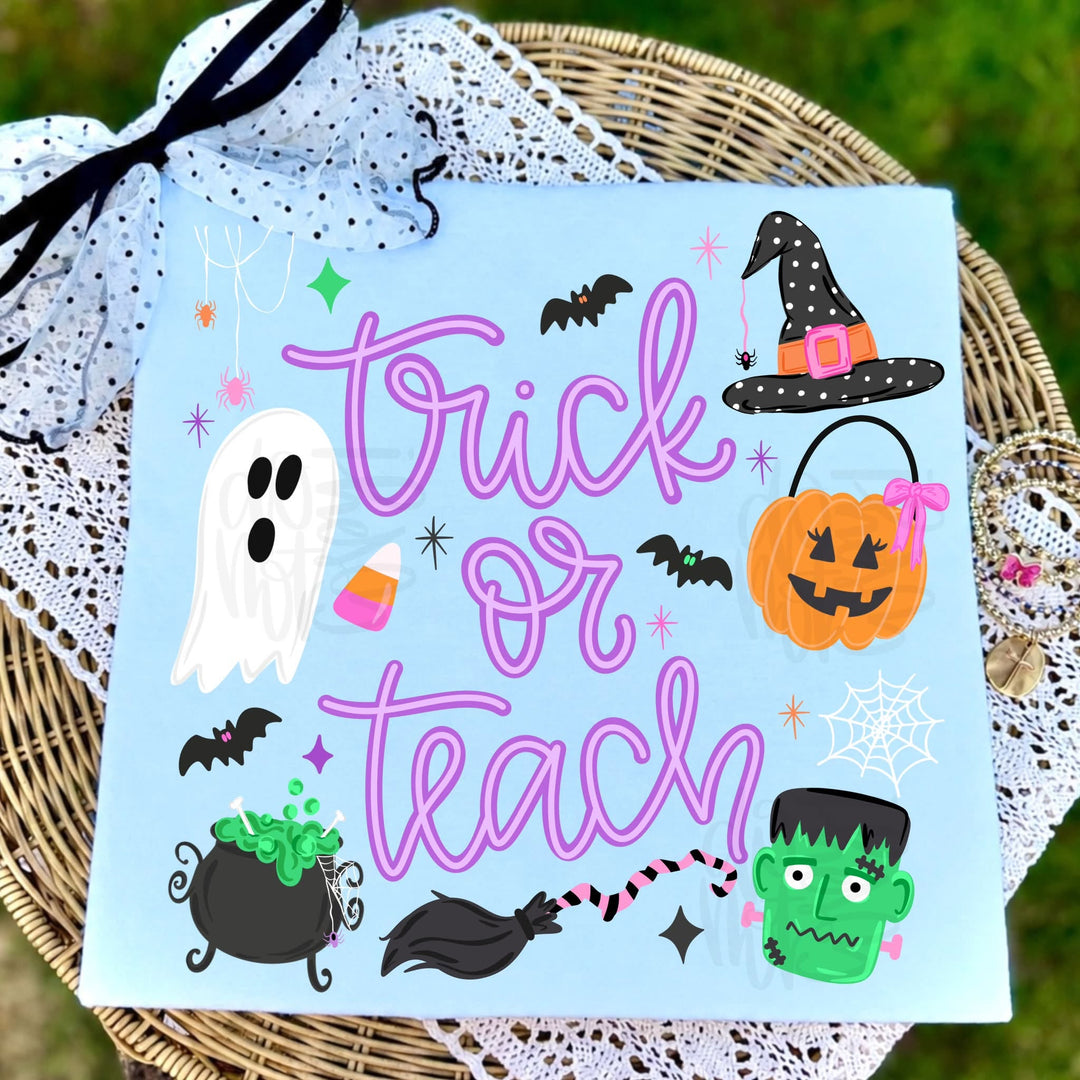 DEAL OF THE DAY - Trick or Teach Blue Tee (FINAL SALE) - Tees - The Red Rival