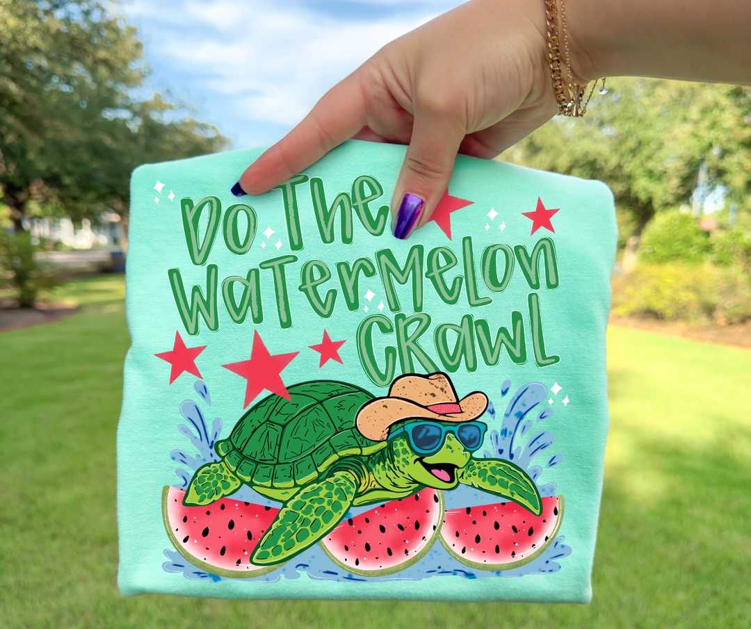 DEAL OF THE DAY - Turtle Do the Watermelon Crawl Mint Tee (FINAL SALE) - Tees - The Red Rival
