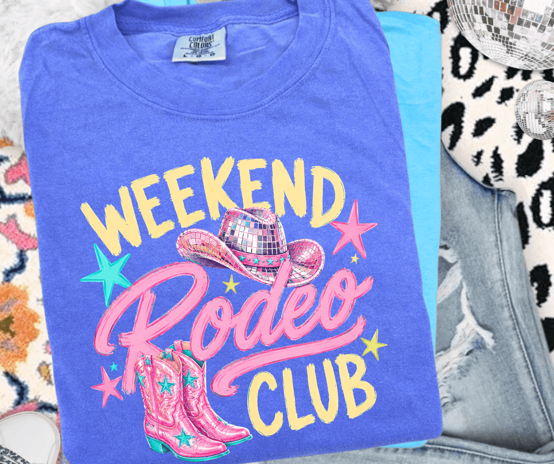 DEAL OF THE DAY - Weekend Rodeo Club Blue Tee - (FINAL SALE) - Tees - The Red Rival