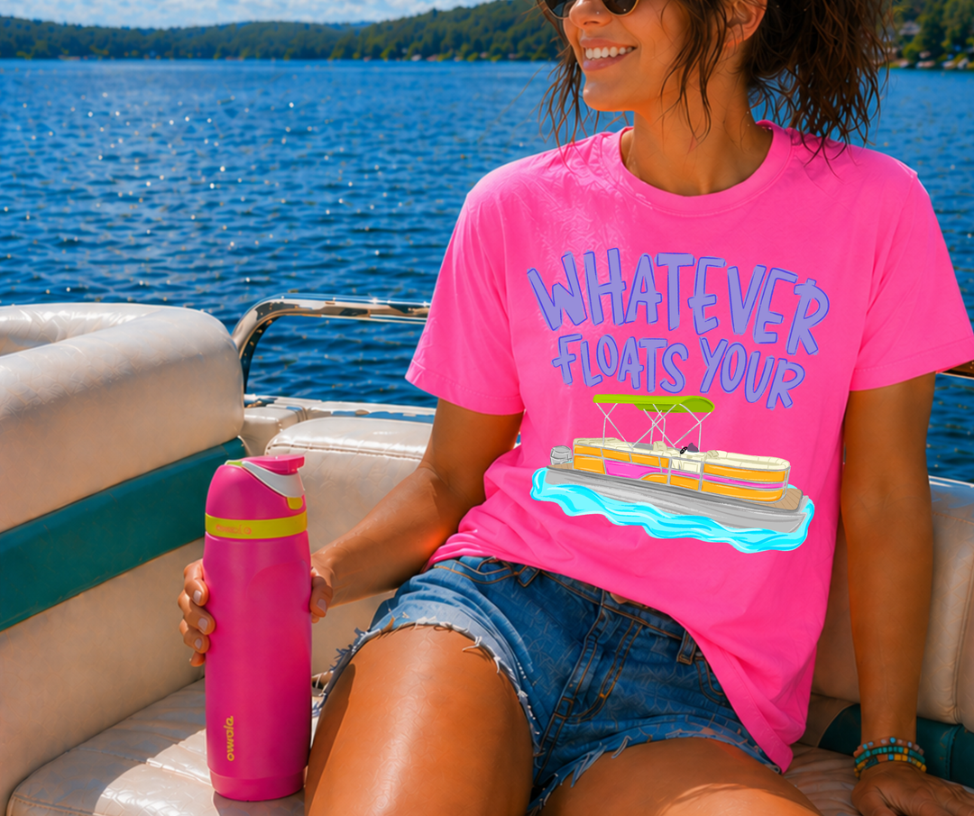DEAL OF THE DAY - Whatever Floats Your Boat Pink Tee (FINAL SALE) - Tees - The Red Rival