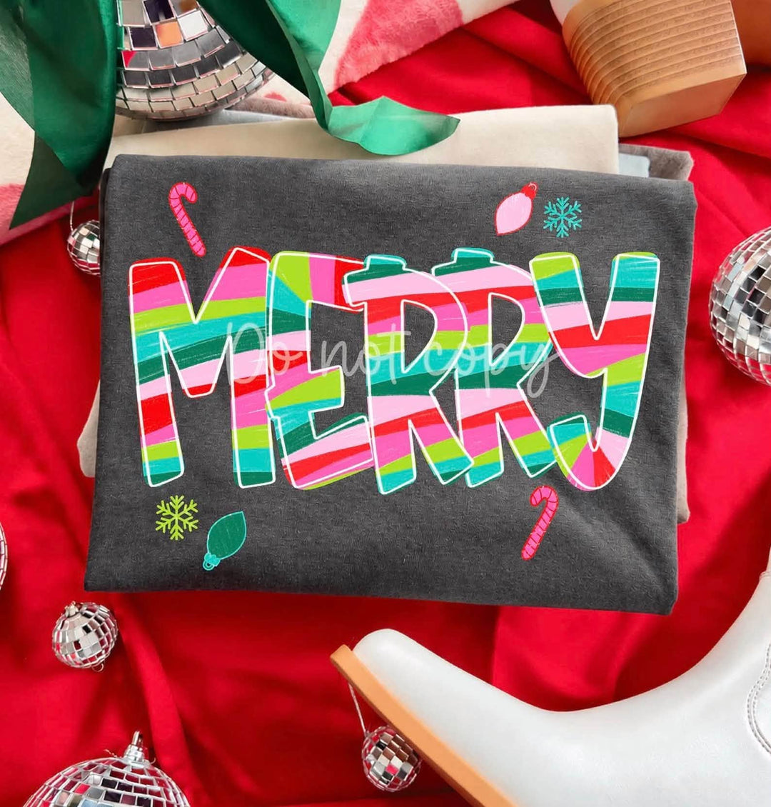 DEAL OF THE DAY - Whimsical Striped Merry Pepper Tee (FINAL SALE) - Tees - The Red Rival