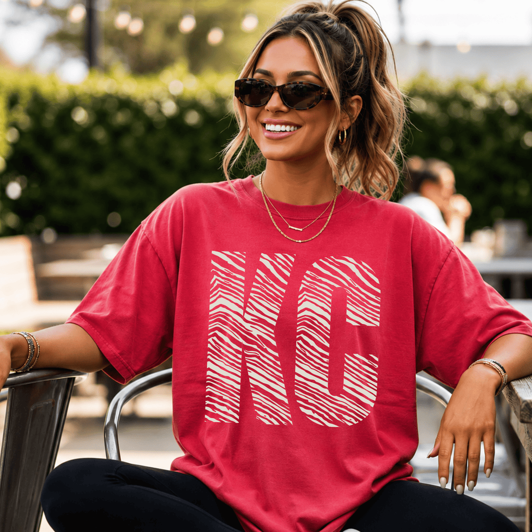 DEAL OF THE DAY - Zebra KC Red Tee or Sweatshirt (FINAL SALE) - Tees - The Red Rival