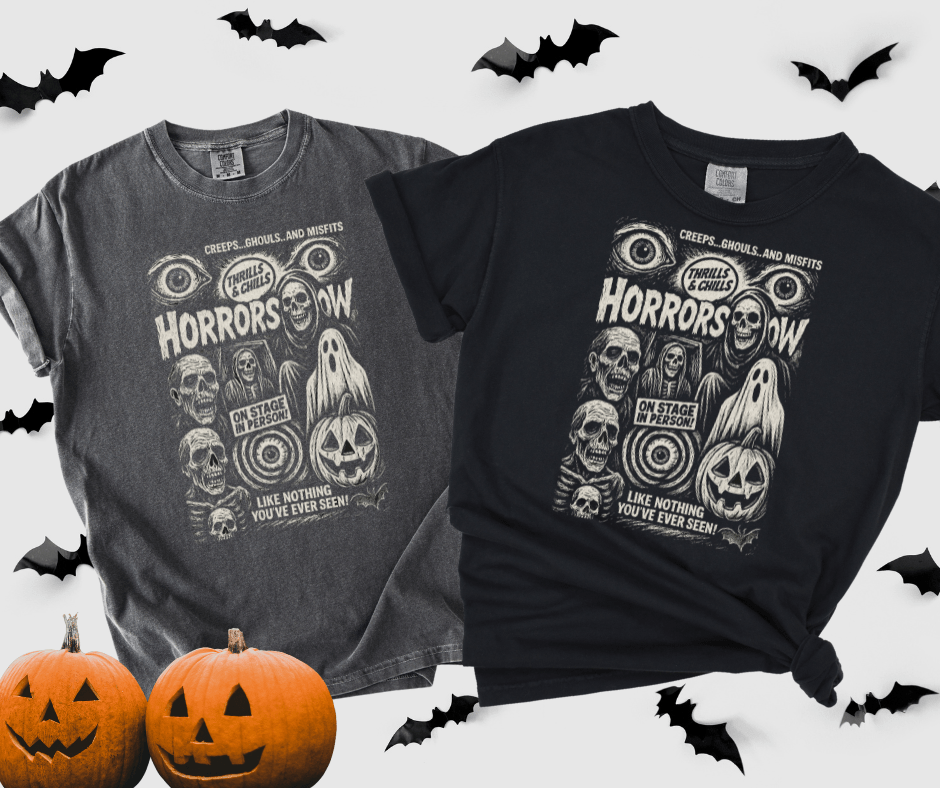 Distressed Horror Show Collage (Pick Your Tee Color) - Graphic Tee - The Red Rival