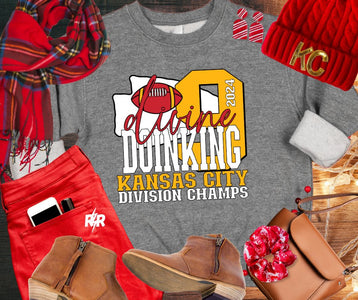 Divine Doinking Grey Sweatshirt or Tee (FINAL SALE) - Tees - The Red Rival