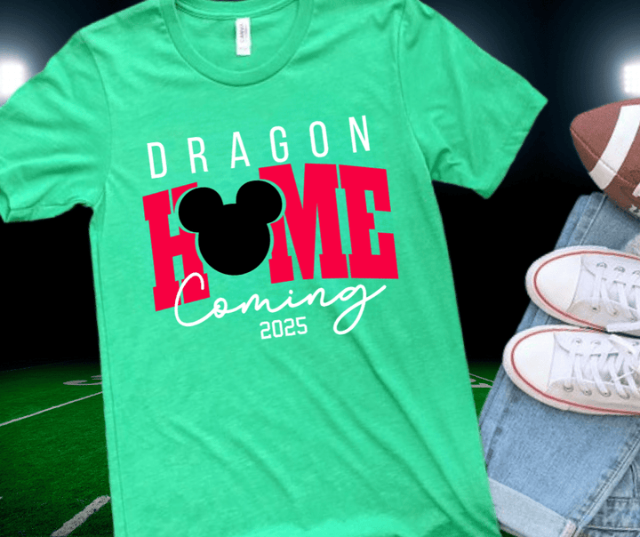 Dragons Homecoming Green Tee or Sweatshirt - Wholesale - The Red Rival