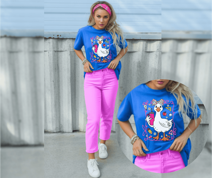 Education Goose with Tumbler - Tees - The Red Rival