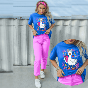 Education Goose with Tumbler - Tees - The Red Rival