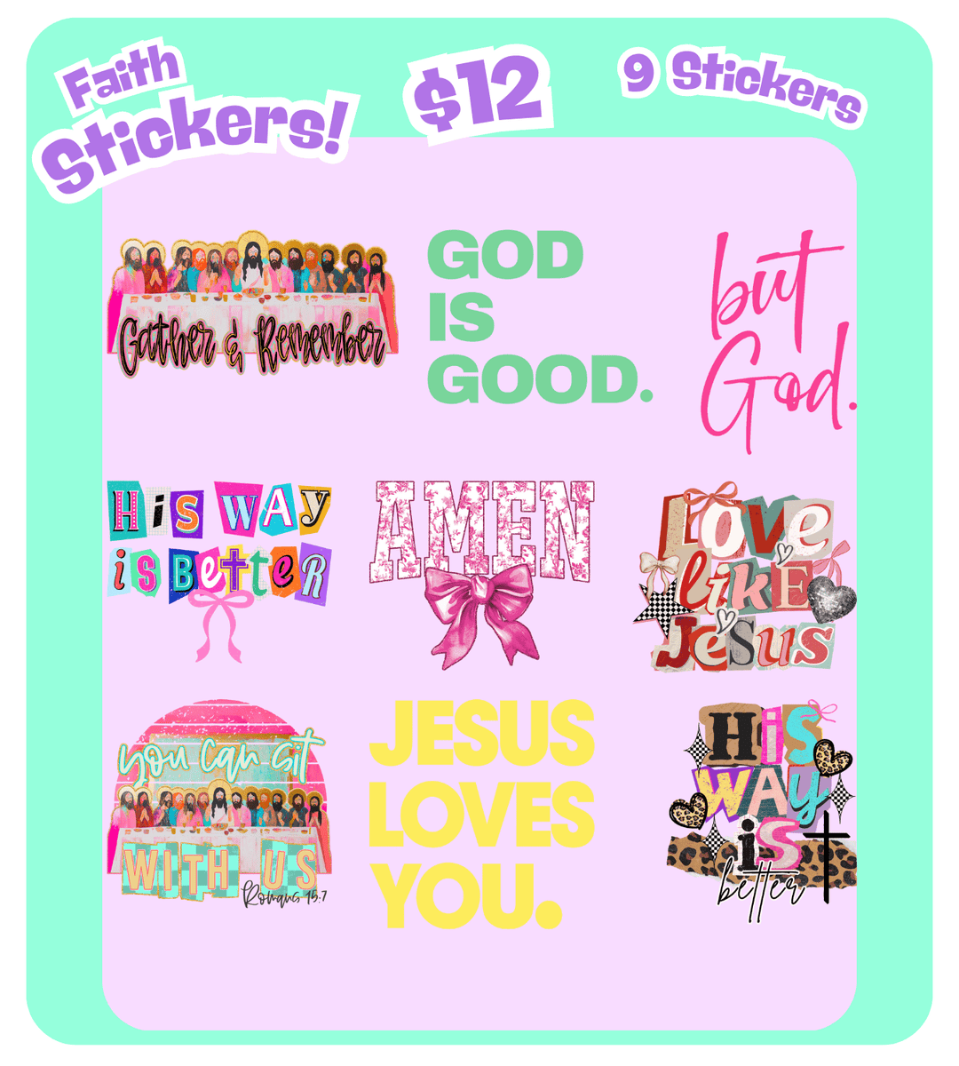 Faith Sticker Set - Stickers - The Red Rival