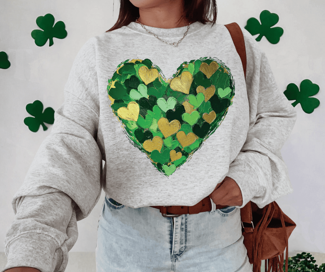 Faux Painted St. Patrick's Heart (Pick Your Style) - Tees - The Red Rival