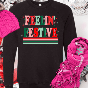 Feelin' Festive (Select your Color & Style) - Graphic Tee - The Red Rival