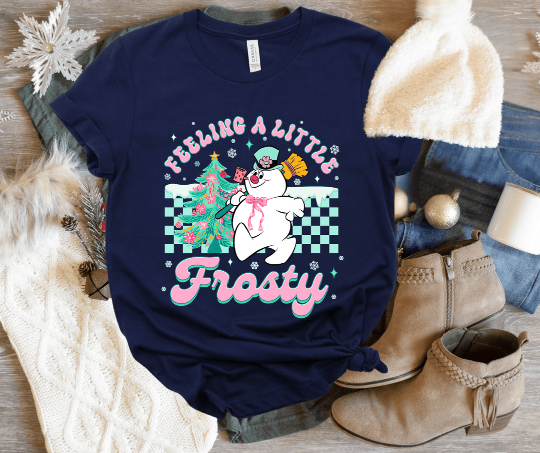 Feeling A Little Frost Navy Tee or Sweatshirt - Graphic Tee - The Red Rival