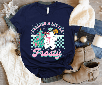 Feeling A Little Frost Navy Tee or Sweatshirt - Graphic Tee - The Red Rival