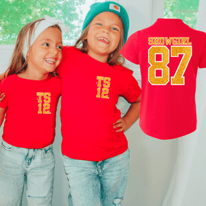 Front/Back Showgirl 87 Red Tee or Sweatshirt - Wholesale - The Red Rival