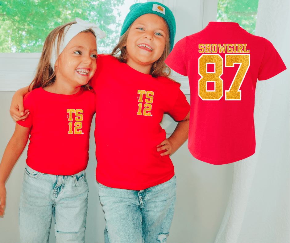 Front/Back Showgirl 87 Red Tee or Sweatshirt - Wholesale - The Red Rival