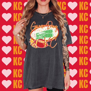 Game Day KC Football Field - Tees - The Red Rival