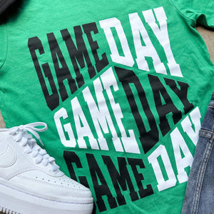 Game Day Repeat Green Tee - Tees - The Red Rival