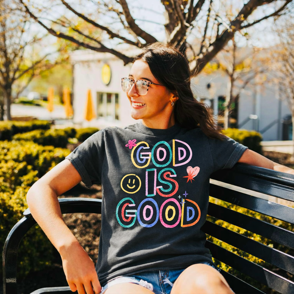 God is Good Charcoal/Pepper Tee - Tees - The Red Rival