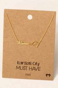Gold Kansas City Pendant Necklace - Apparel & Accessories - The Red Rival