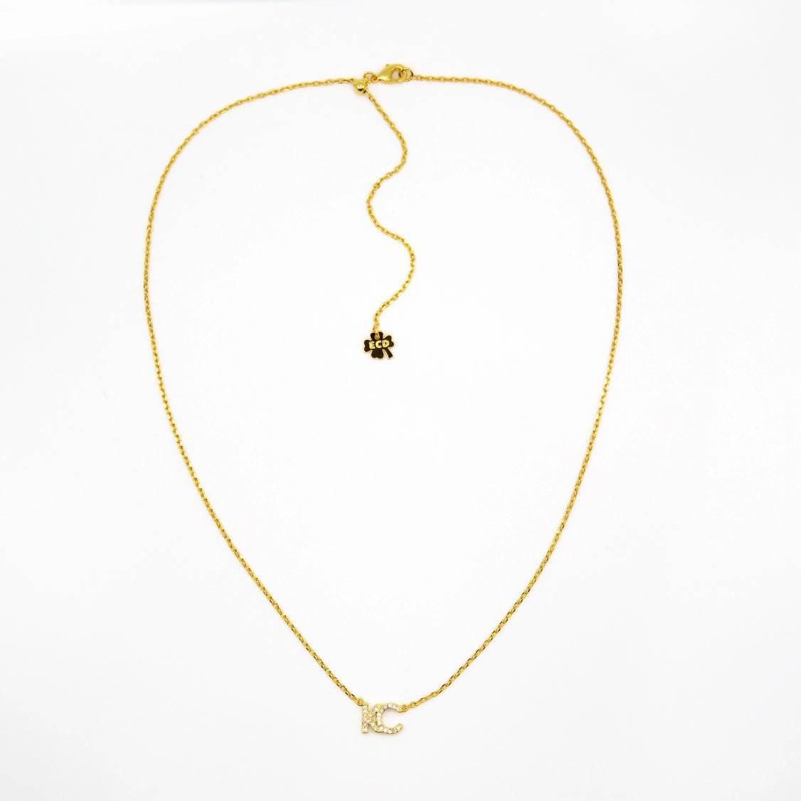 Gold KC Rhinestone Necklace - Apparel & Accessories - The Red Rival