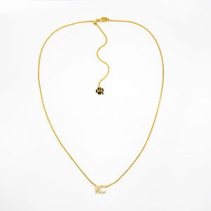 Gold KC Rhinestone Necklace - Apparel & Accessories - The Red Rival