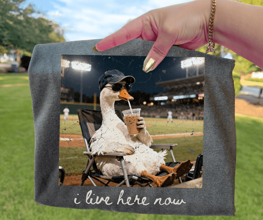 Goose Ballpark I live here now Pepper Tee - Graphic Tee - The Red Rival