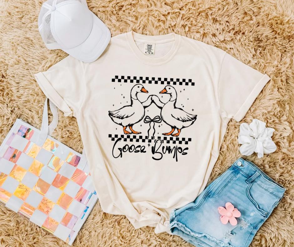 Goose Bumps Cream Graphic Tee - Graphic Tee - The Red Rival