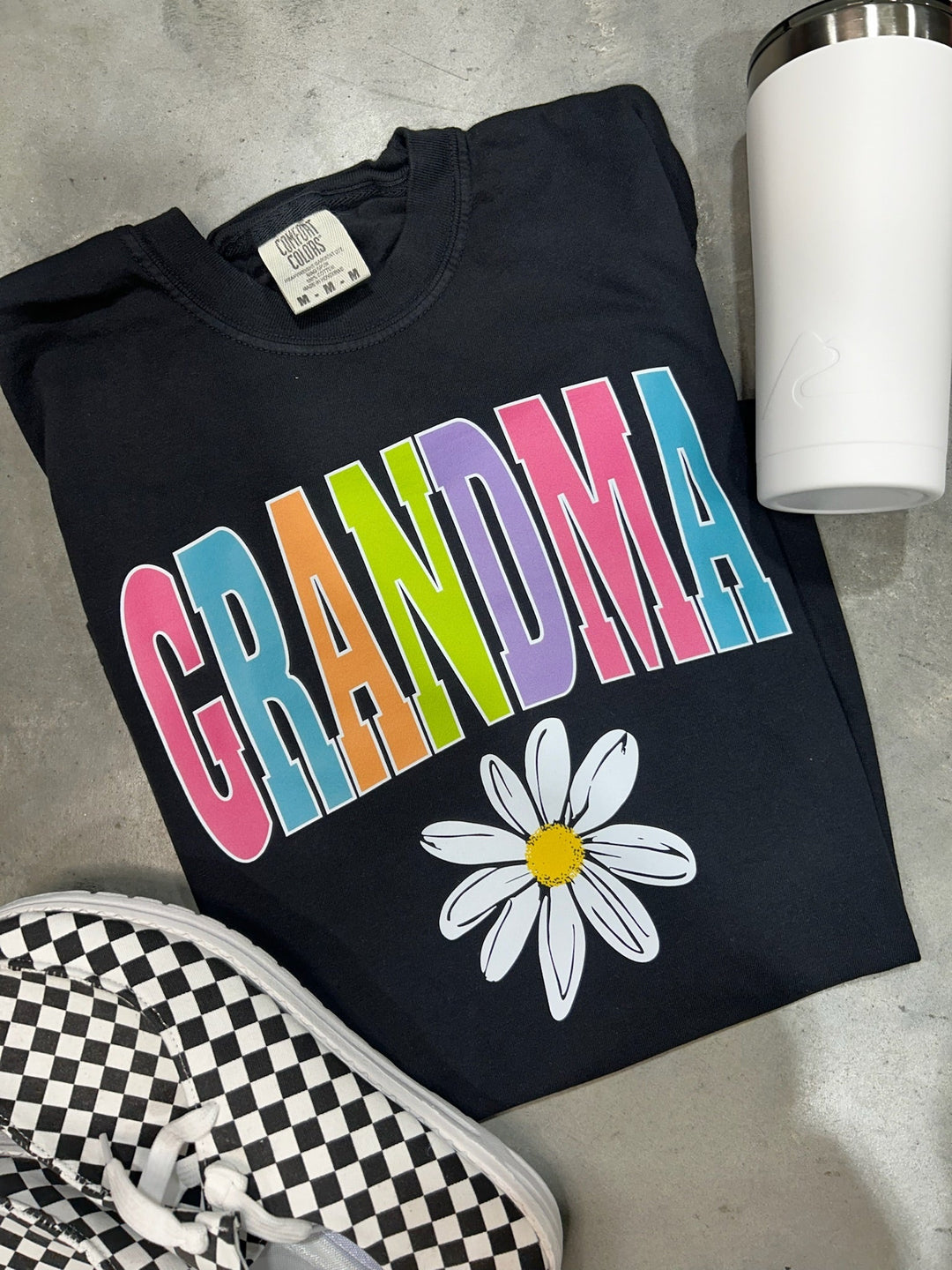 GRANDMA - Multi - Color Varsity Letters (Pick your design & tee color) - Graphic Tee - The Red Rival
