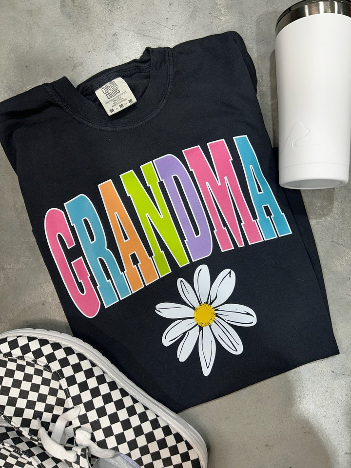 GRANDMA - Multi - Color Varsity Letters (Pick your design & tee color) - Graphic Tee - The Red Rival