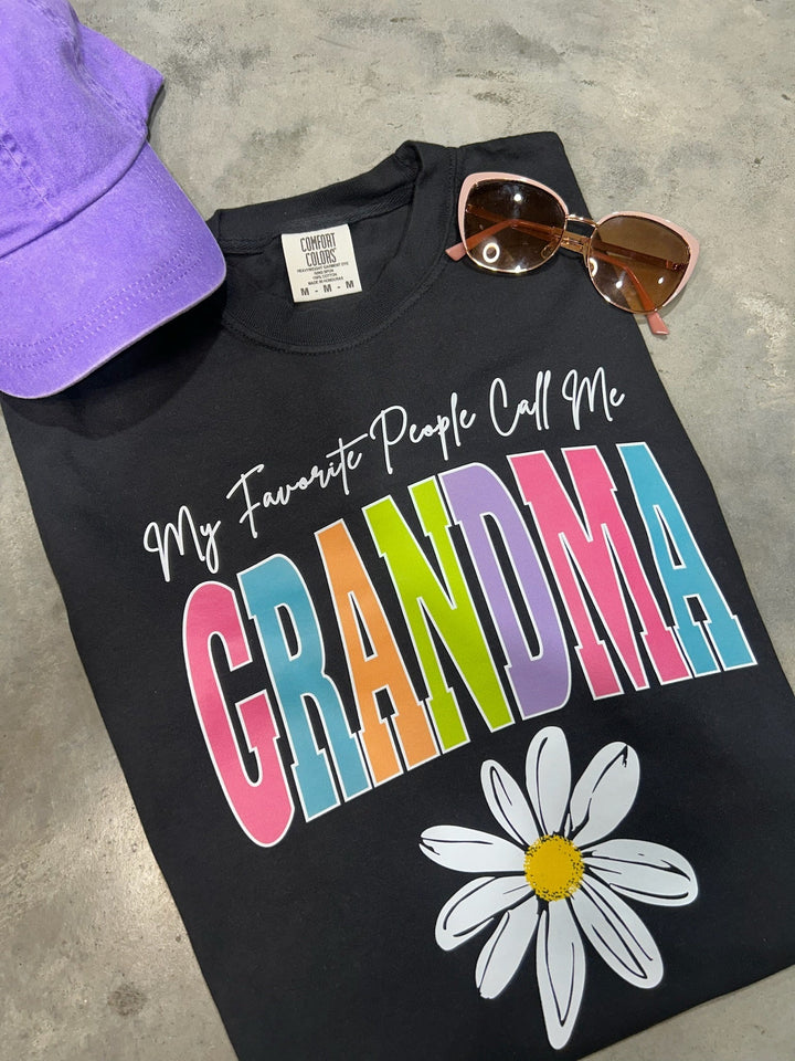 GRANDMA - Multi - Color Varsity Letters (Pick your design & tee color) - Graphic Tee - The Red Rival