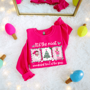 Green Doodle It's the Most Wonderful Time of the Year Tee or Sweatshirt - Graphic Tee - The Red Rival