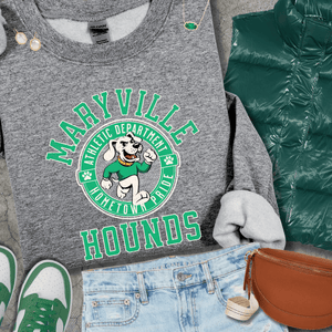 Green Maryville Hounds Athletic Department (Pick Your Sweatshirt Color) - Wholesale - The Red Rival