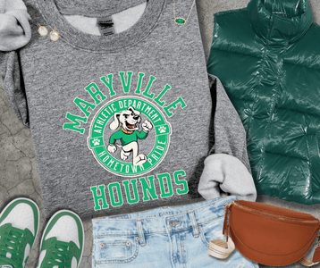 Green Maryville Hounds Athletic Department (Pick Your Sweatshirt Color) - Wholesale - The Red Rival