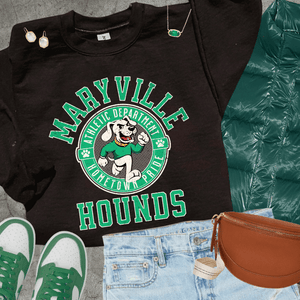 Green Maryville Hounds Athletic Department (Pick Your Sweatshirt Color) - Wholesale - The Red Rival