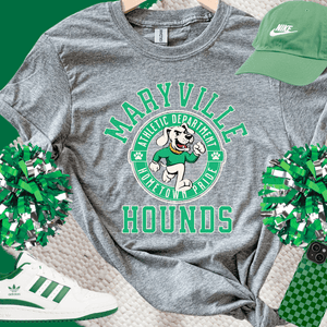 Green Maryville Hounds Athletic Department (Pick Your Tee Color) - Wholesale - The Red Rival