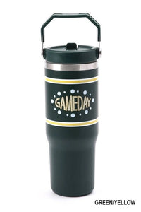 Green & Yellow Gameday Tumbler - Apparel & Accessories - The Red Rival