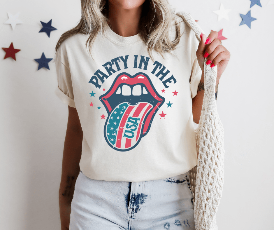 Groovy Party in the USA - Graphic Tee - The Red Rival