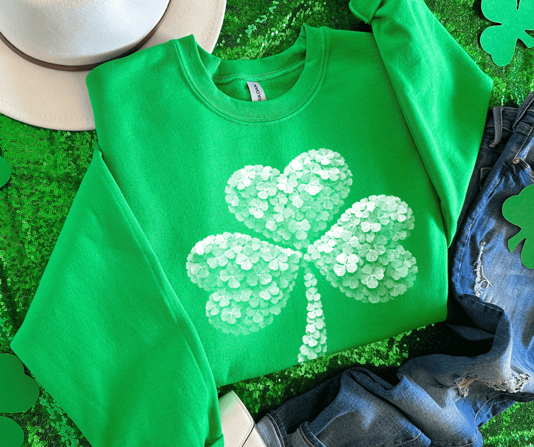 Halftone Clover Green Tee or Sweatshirt - Tees - The Red Rival