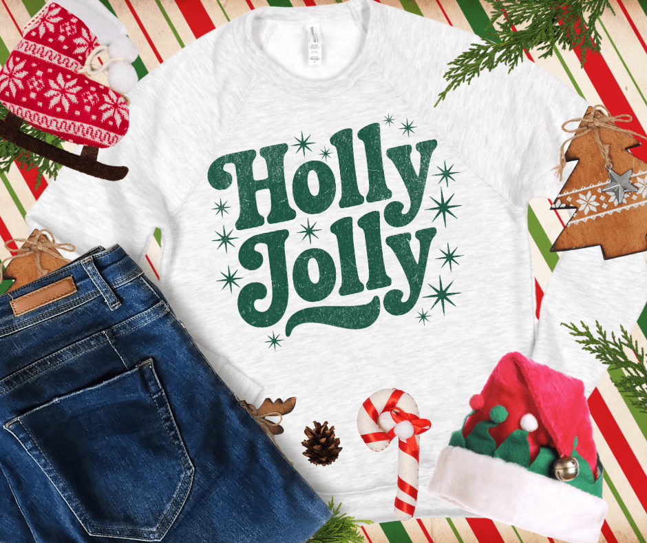 HOLLY JOLLY GREEN INK (Select your Color & Style) - The Red Rival