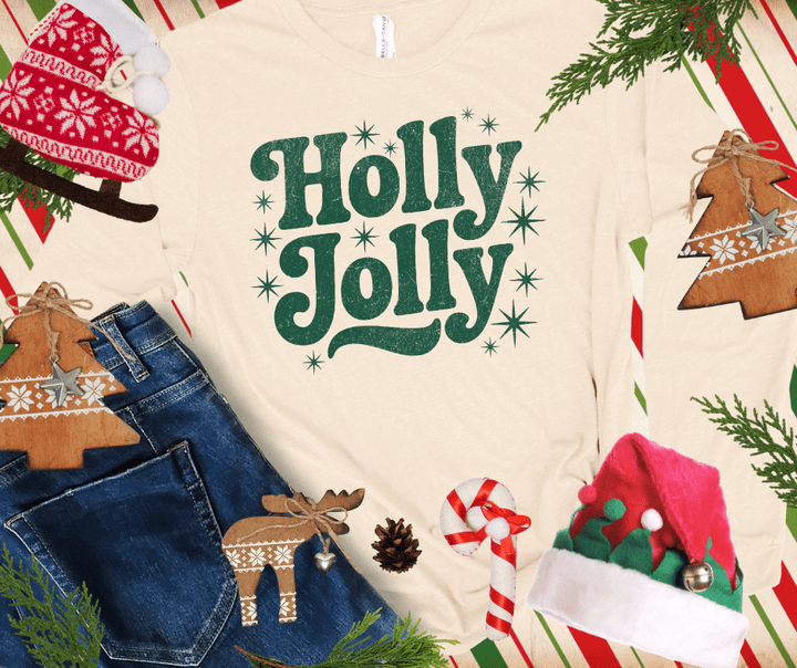 HOLLY JOLLY GREEN INK (Select your Color & Style) - The Red Rival